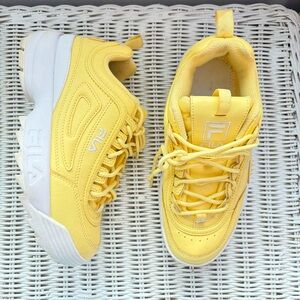 Fila Women's Vibrant Yellow Sneakers